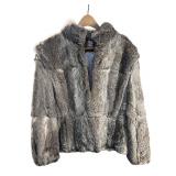 SPLIT END LTD RABBIT FUR COAT