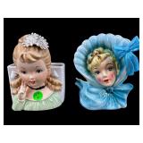 LOT OF 2 UCAGO JAPAN GIRL PLANTERS