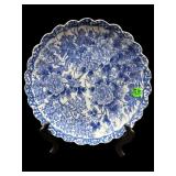 JAPANESE BLUE AND WHITE IMARI JAPANESE PLATE