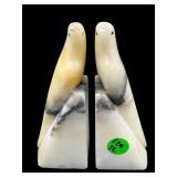 PR OF ONYX BIRD BOOKENDS