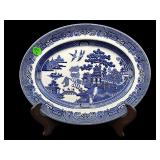 JOHNSON BROS. ENGLAND BLUE WILLOW PLATTER