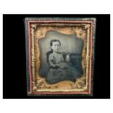 1850's YOUNG GIRL AMBROTYPE