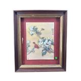 Irene Diddami 3 dimensional art in walnut shadow