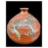 SIGNED 'AMIRA'? SMALL STUDIO POTTERY HORSE SHORT