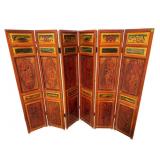 ORIENTAL PAINTED DECORATED SCREEN