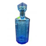VINTAGE COBALT WHEATON COL. SAM JOHNSON BOTTLE