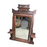 WALNUT VICTORIAN DRESSER MIRROR