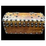 19TH CENT. STUDDED DOCUMENT BOX