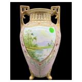 ANTIQUE HAND PAINTED NIPPON LAVENDER FLORAL