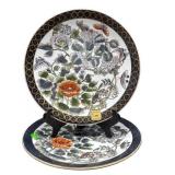 PR OF CHINESE PORCELAIN FLOWER PLATES