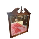 CHERRY BROKEN ARCH MIRROR