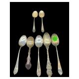 LOT OF 7 STERLING SILVER TEA SPOONS