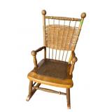 VICTORIAN WICKER AND  MAPLE ROCKDR