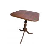 19TH CENTURY WALNUT TILT TOP TABLE