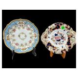 LOT OF 2 HAND PAINTED LIMOGES AND JAPAN PLATES