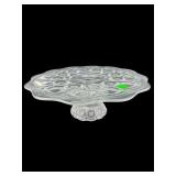L E SMITH MOON AND STARS CRYSTAL CAKE STAND