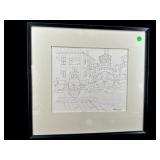 1961 HESTER C DONNELLY WILMINGTON NC PEN AND INK