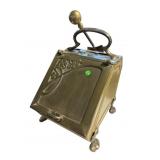 ART NOUVEAU BRASS COAL SCUTTLE