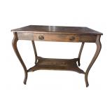 OAK 1 DRAWER LIBRARY DESK