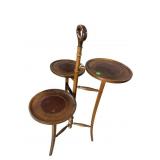 3 TIER LEATHER TOP BRANDT PLANT STAND