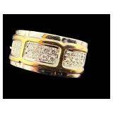 14K DIAMOND MENS RING