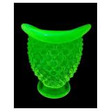 FENTON TOPAZ OPALESCENT HOBNAIL SMALL HAT VASE