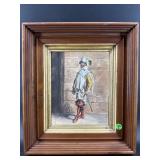 KRUG 1936 PAINTING IN WALNUT FRAME