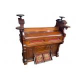 WALNUT VICTORIAN PUMP ORGAN
