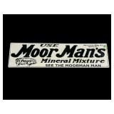 MOOR MANS MINERAL MIX ADVERTISEMENT SIGN