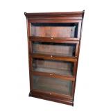 RARE MAHOGANY 4 STACKING BOOKCASE