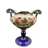 ANTIQUE HAND PAINTED NIPPON COBALT AND FLORAL