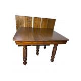 OAK BARLEY TWIST SQUARED BANQUET TABLE