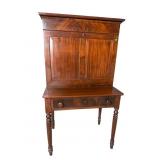 19TH CENT. WALNUT DROP FRONT PLANTATION DESK
