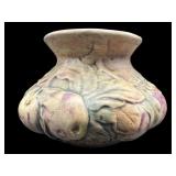 ANTIQUE WELLER BALDIN APPLE LOW VASE