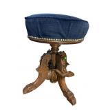 THOMAS BROOKS WALNUT VICTORIAN STOOL