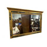 REGENCY TRAMU FAUX MARBLE OVER THE MANTLE MIRROR