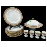 14 PC SET OF CAULDON ENGLAND PORCELAIN