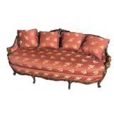 EXCEPTIONAL FIGURAL CARVED FRENCH SOFA