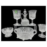 6 PC LOT L.G WRIGHT PANELED THISTLE