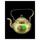 BRASS AND COPPER TEAPOT