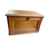WALNUT VICTORIAN LIFT TOP SEWING BOX
