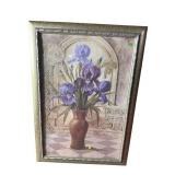 MODERN DESIGN IRIS STILL LIFE PRINT
