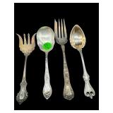 LOT OF 4 STERLING SILVER FORKS & SPOONS