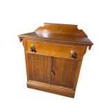 WALNUT VICTORIAN COTTAGE STYLE WASHSTAND