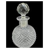 ANTIQUE CUT GLASS BLOWN PERFUME BOTTLE