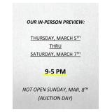 IN PERSON PREVIEW TIMES