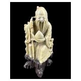 CHINESE SOAPSTONE SHOU LAO FIGURINE