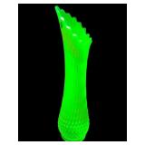 1940S FENTON TOPAZ HOBNAIL OPALESCENT SWUNG VASE