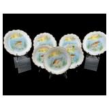 LOT OF 7 ANTIQUE ARTIST SIGNED LIMOGE PORCELAIN