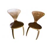2 MODERN DESIGN LAMINATED CHAIRS